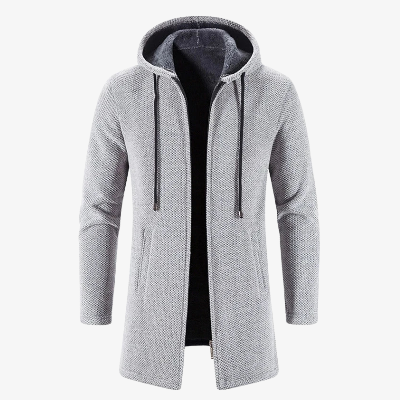 Innsbruck Cardigan lungo con cappuccio