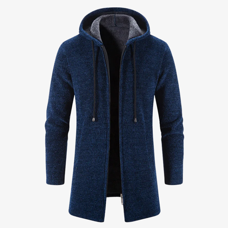Innsbruck Cardigan lungo con cappuccio