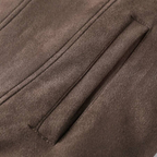 Füssen Gefütterte Fliegerjacke in Wildleder-Optik mit Sherpa-Kragen
