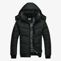 Kassel Warme Steppjacke mit Kapuze und kariertem Innenfutter
