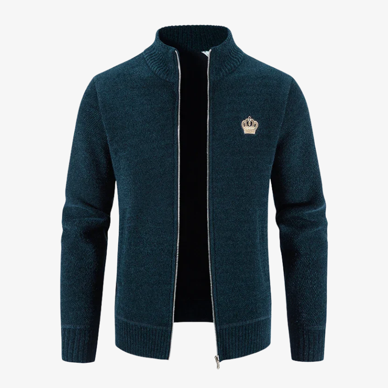 Kronberg Strickjacke mit Reißverschluss und Stehkragen