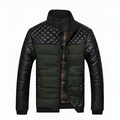 Wolfsburg Markante Winterjacke im Materialmix mit Leder-Details
