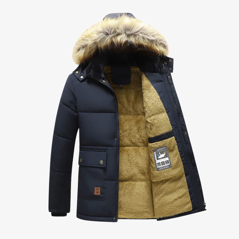 Oberstdorf Gefütterter Winterparka mit Teddyfutter und Kunstfell-Kapuze