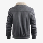 Füssen Gefütterte Fliegerjacke in Wildleder-Optik mit Sherpa-Kragen