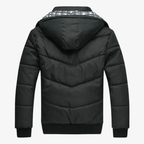 Kassel Warme Steppjacke mit Kapuze und kariertem Innenfutter