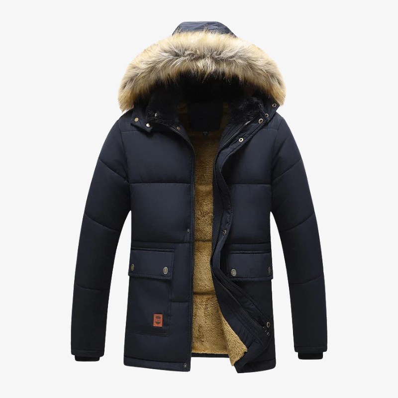 Oberstdorf Gefütterter Winterparka mit Teddyfutter und Kunstfell-Kapuze