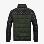 Wolfsburg Markante Winterjacke im Materialmix mit Leder-Details