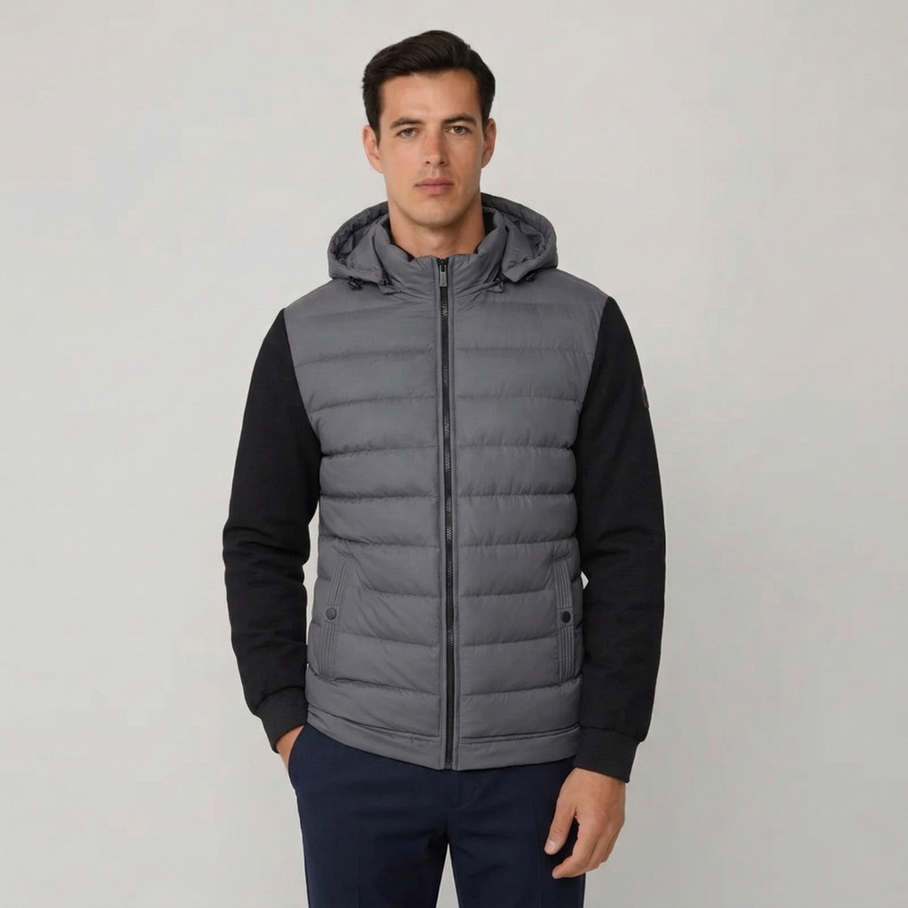 Innsbruck Sportliche Hybrid-Steppjacke mit Kapuze