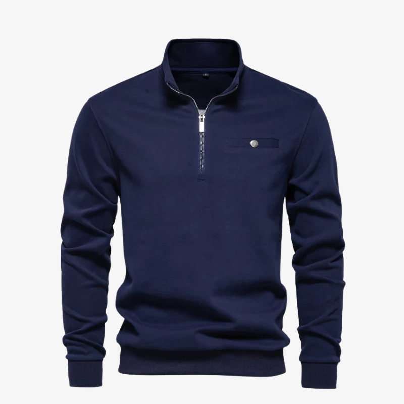 Wiesbaden Half-Zip Pullover mit Brusttasche