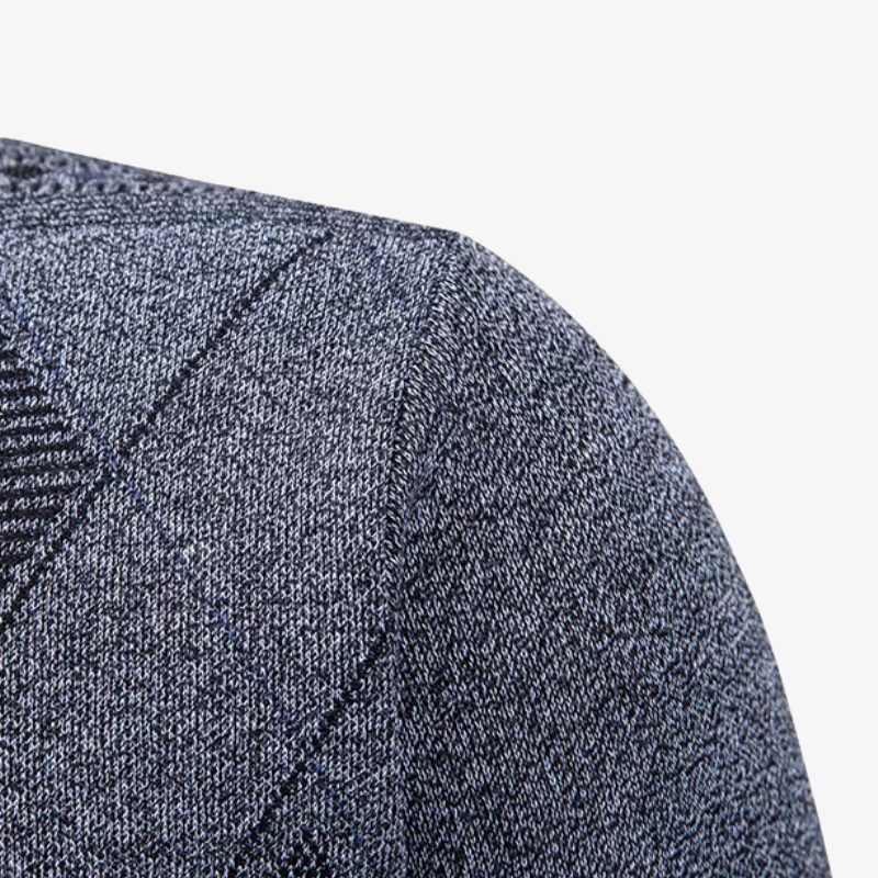 Baden-Baden V-Ausschnitt Cardigan mit Rautenmuster