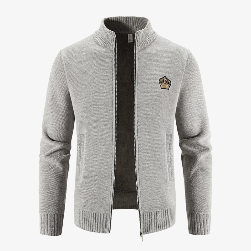 Kronberg Strickjacke mit Reißverschluss und Stehkragen