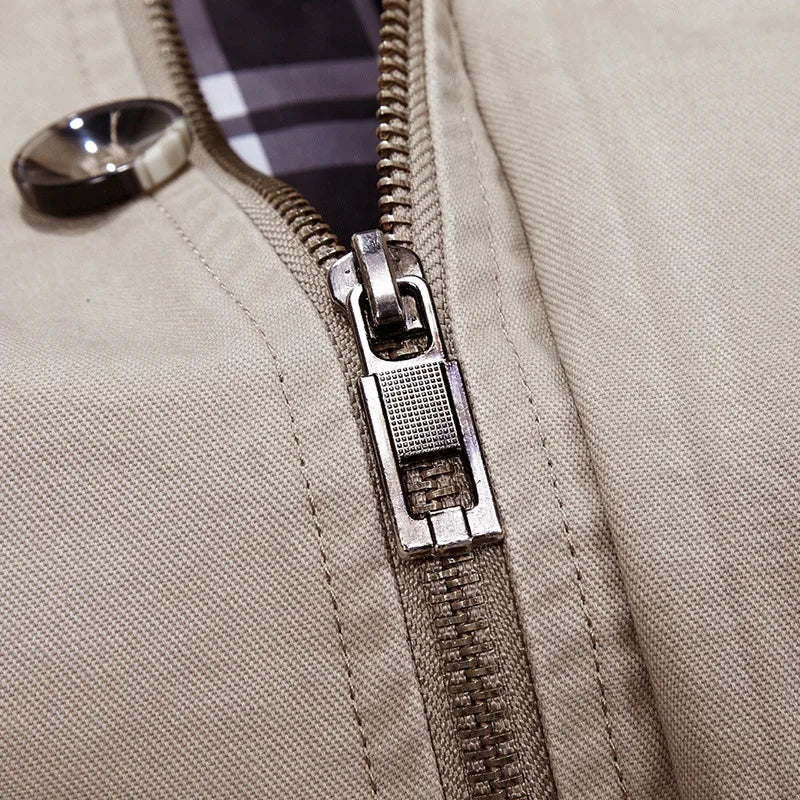 Kiel Robuster Parka mit Kapuze und kariertem Innenfutter
