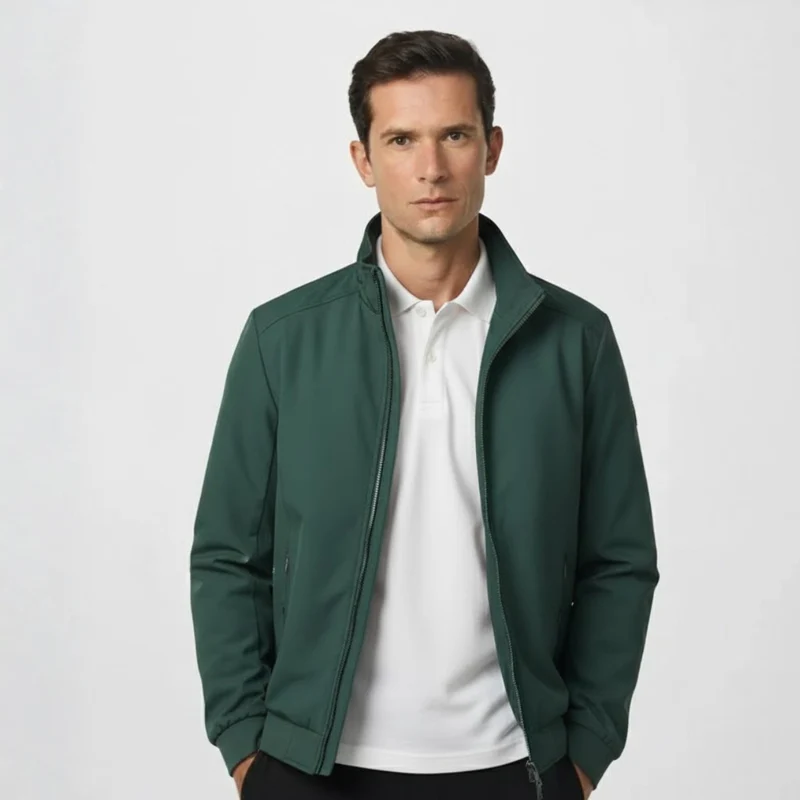 Stuttgart Leichte Blouson-Übergangsjacke mit Stehkragen