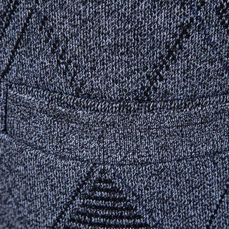 Baden-Baden V-Ausschnitt Cardigan mit Rautenmuster