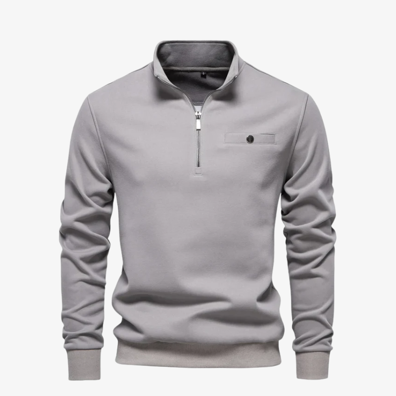 Wiesbaden Half-Zip Pullover mit Brusttasche