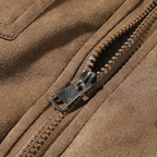 Füssen Gefütterte Fliegerjacke in Wildleder-Optik mit Sherpa-Kragen