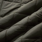 Münster Klassische Steppjacke mit Rautenmuster und Cordkragen