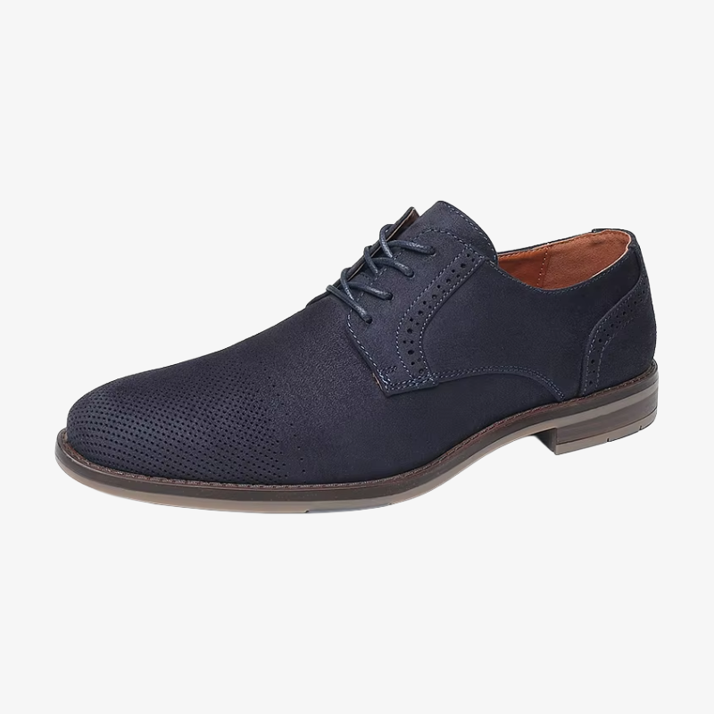 Potsdam Lässiger Brogue-Schnürschuh in Wildleder-Optik