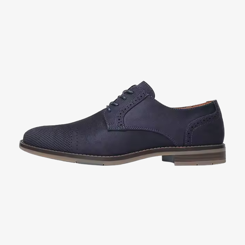 Potsdam Lässiger Brogue-Schnürschuh in Wildleder-Optik