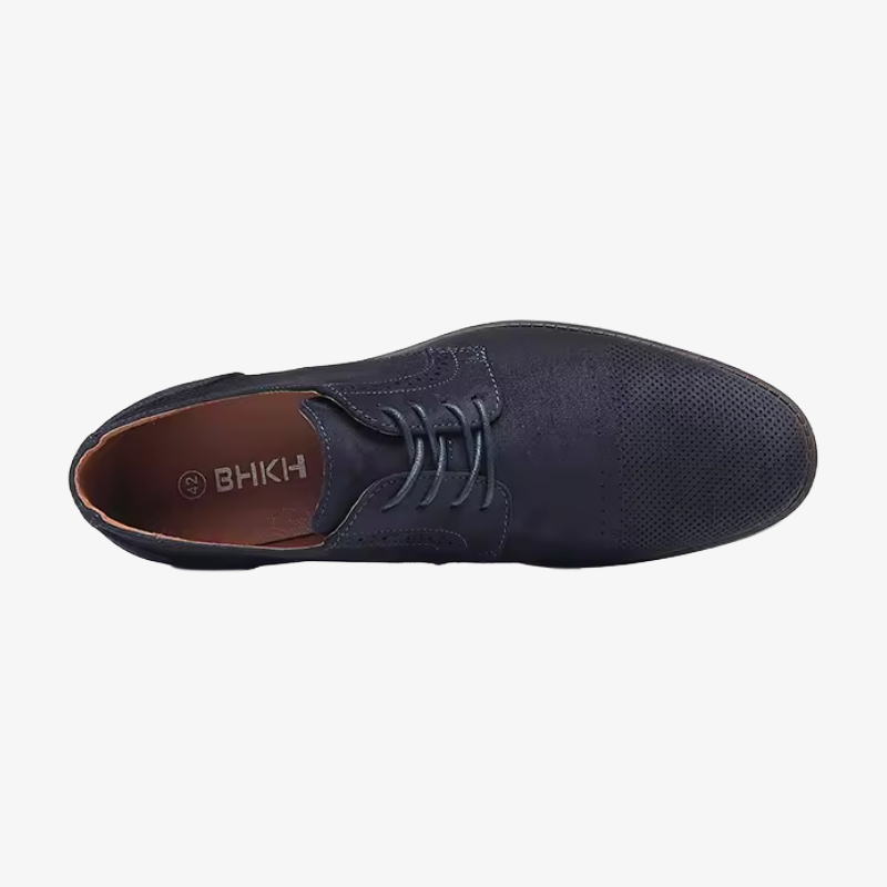 Potsdam Lässiger Brogue-Schnürschuh in Wildleder-Optik
