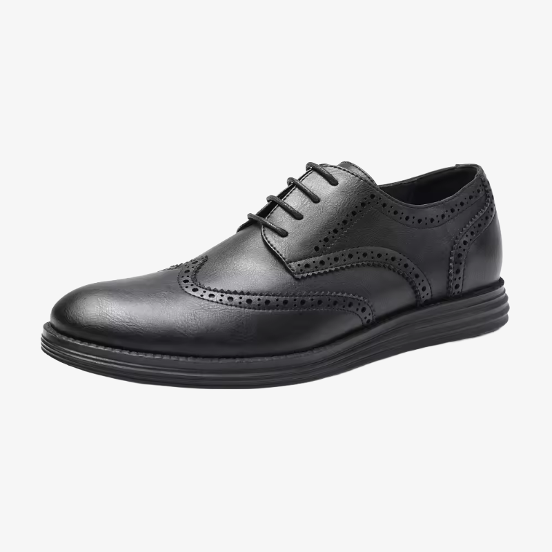 Leipzig Klassischer Brogue-Schnürschuh mit Hybrid-Sohle