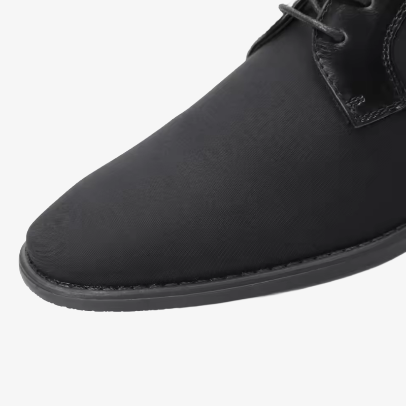 Hamburg Moderner Derby-Schnürschuh im Material-Mix
