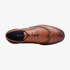 Leipzig Klassischer Brogue-Schnürschuh mit Hybrid-Sohle